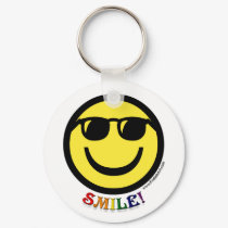 Gay Pride Smiley keychains