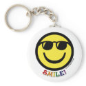 Gay Pride Smiley keychains
