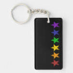 Gay Pride Stars Keychains