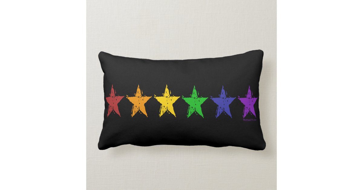 Gay Pride Stars Pillows Zazzle