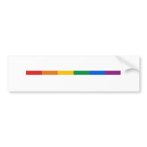 Gay Pride Stripe bumper stickers