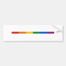 Gay Pride Stripe Bumper Stickers