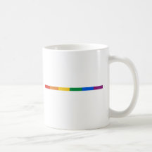 Gay Pride Stripe Coffee Mugs