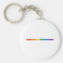 Gay Pride Stripe Keychain