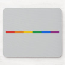 Gay Pride Stripe Mouse Pads