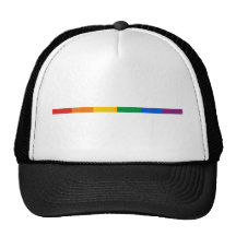 Gay Pride Stripe Trucker Hats