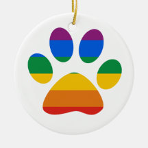 Gay Pride T-shirt Christmas Tree Ornaments