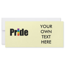 Gay Pride T-shirt rack cards