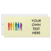 Gay Pride T-shirt rack cards