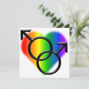 Gay Pride Wedding Invitations Rainbow Love Cards Zazzle