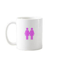 Gay Pride Women Pink mugs