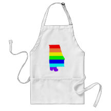 Gay Rainbow Alabama Aprons