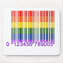 Gay Rainbow Barcode 1 mousepads by stephenone937 Gay Rainbow Barcode 1 mousepads