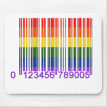 Gay Rainbow Barcode 1 Mouse Mat