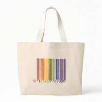 Gay Rainbow Barcode 2 Tote Bag
