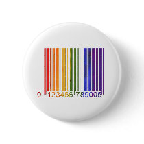Gay Rainbow Barcode 2 buttons by stephenone937 Gay Rainbow Barcode 2 buttons
