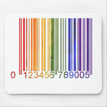 Gay Rainbow Barcode 2 Mouse Mat