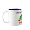 Gay Rainbow Dino is Fabulous mug