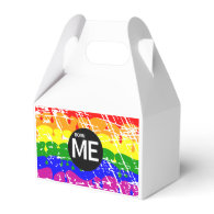 Gay Rainbow Flag Born This Way Favor Box