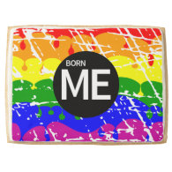 Gay Rainbow Flag Born This Way Jumbo Cookie