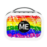 Gay Rainbow Flag Born This Way Lunchboxes