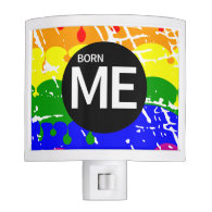 Gay Rainbow Flag Born This Way Nite Lights