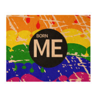 Gay Rainbow Flag Born This Way Queork Photo Print