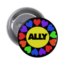 Gay Rights Ally Buttons