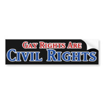 Gay Rights are Civil Rights bumper stickers by BoogieMonst Gay Rights are Civil Rights bumper stickers