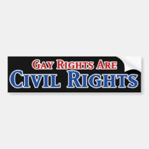 Gay Rights are Civil Rights Bumper Sticker