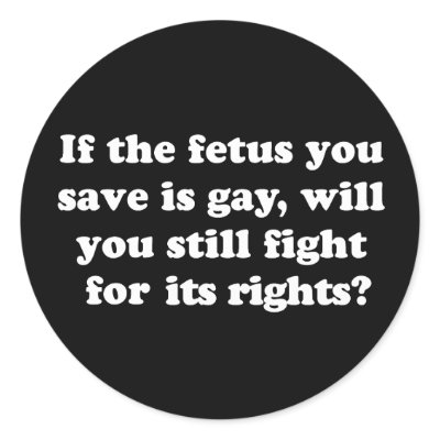Gay Rights T-shirt round stickers