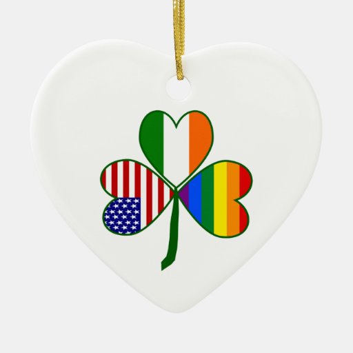 Gay Shamrock Ornaments