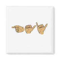 Gay Sign Language .png Fridge Magnets
