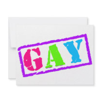 Gay Stamp invitations