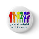 Gay Straight Alliance Button by beatfreak Gay Straight Alliance Button
