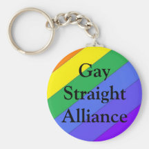 Gay Straight Alliance Keychain