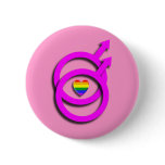 Gay Symboland Rainbow Heart badge / Button