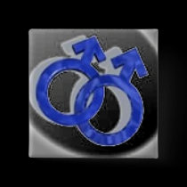 Gay-Symbols Black buttons by gacatmandu Gay-Symbols Black buttons