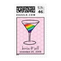 Gay-tini Gay Wedding postage