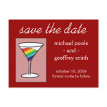Gay-tini | Save the Date postcards