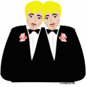 Gay Wedding Cake Topper photosculpture