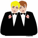 Gay Wedding Cake Topper photosculpture