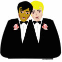 Gay Wedding Cake Topper photosculpture