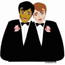 Gay Wedding Cake Topper Photo Sculpture