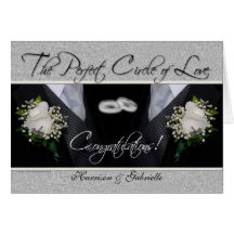 Gay Wedding Congratulations Personalized Card