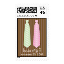 Gay Wedding Neck Tie postage