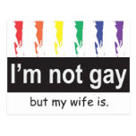 Gay Wife Postcard