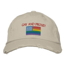 Gay y orgulloso gorras de beisbol bordadas