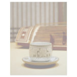 Gayageum and teacup letterhead template
