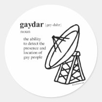 GAYDAR stickers